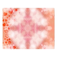 Heart Background Wallpaper Love Double Sided Flano Blanket (large)  by Nexatart