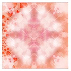 Heart Background Wallpaper Love Large Satin Scarf (square) by Nexatart