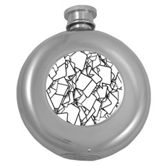 Balloons Feedback Confirming Clouds Round Hip Flask (5 Oz) by Nexatart