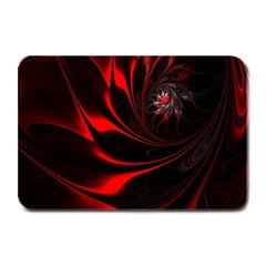 Abstract Curve Dark Flame Pattern Plate Mats by Nexatart