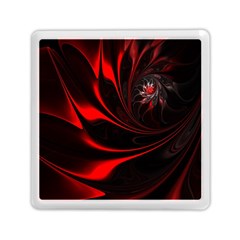 Abstract Curve Dark Flame Pattern Memory Card Reader (square)  by Nexatart