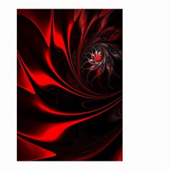 Abstract Curve Dark Flame Pattern Small Garden Flag (two Sides) by Nexatart