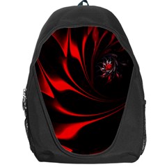 Abstract Curve Dark Flame Pattern Backpack Bag by Nexatart