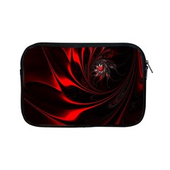 Abstract Curve Dark Flame Pattern Apple Ipad Mini Zipper Cases by Nexatart