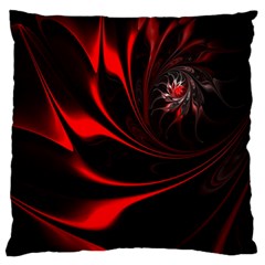 Abstract Curve Dark Flame Pattern Standard Flano Cushion Case (two Sides) by Nexatart