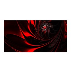 Abstract Curve Dark Flame Pattern Satin Wrap by Nexatart