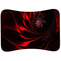 Abstract Curve Dark Flame Pattern Velour Seat Head Rest Cushion