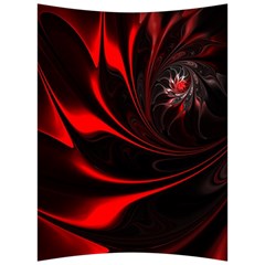 Abstract Curve Dark Flame Pattern Back Support Cushion by Nexatart