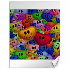 Heart Love Smile Smilie Canvas 36  X 48   by Nexatart