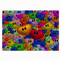 Heart Love Smile Smilie Large Glasses Cloth by Nexatart