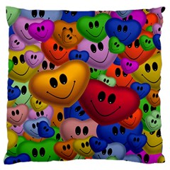 Heart Love Smile Smilie Standard Flano Cushion Case (one Side) by Nexatart