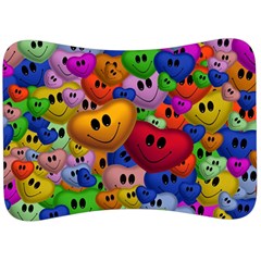 Heart Love Smile Smilie Velour Seat Head Rest Cushion by Nexatart