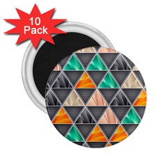 Abstract Geometric Triangle Shape 2 25  Magnets (10 Pack)  by Nexatart