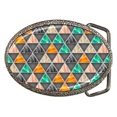 Abstract Geometric Triangle Shape Belt Buckles