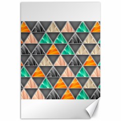 Abstract Geometric Triangle Shape Canvas 12  X 18   by Nexatart