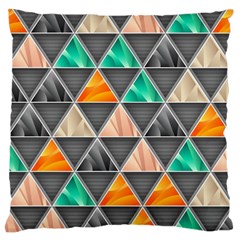 Abstract Geometric Triangle Shape Large Cushion Case (one Side) by Nexatart