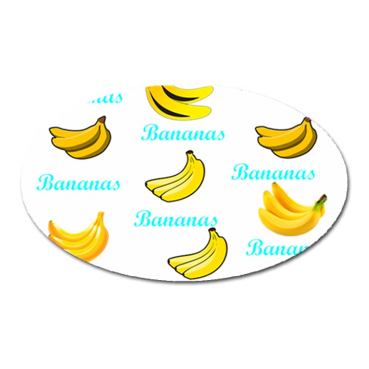 Bananas Oval Magnet