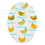 Bananas Oval Ornament (Two Sides) Front