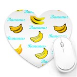 Bananas Heart Mousepads Front