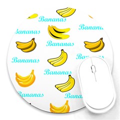 Bananas Round Mousepads by cypryanus