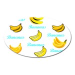 Bananas Oval Magnet Front