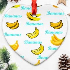 Bananas Ornament (heart)