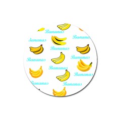 Bananas Magnet 3  (round) by cypryanus