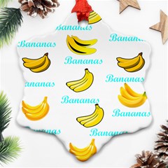 Bananas Snowflake Ornament (two Sides)