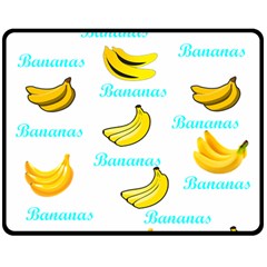 Bananas Double Sided Fleece Blanket (medium)  by cypryanus