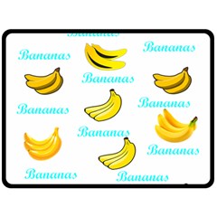 Bananas Double Sided Fleece Blanket (large)  by cypryanus