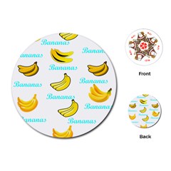 Bananas Playing Cards (round)  by cypryanus