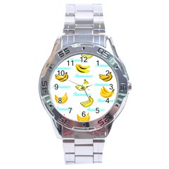 Bananas Stainless Steel Analogue Watch