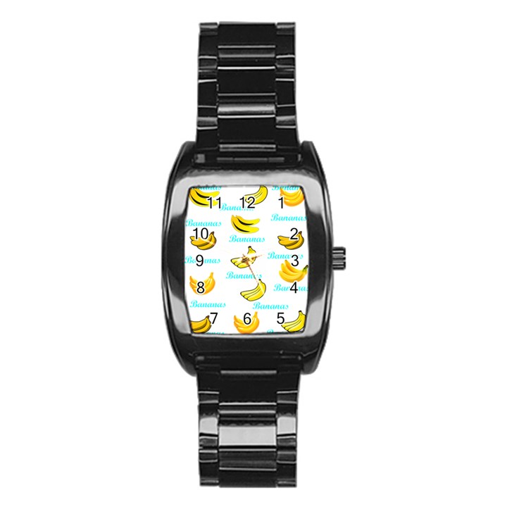 Bananas Stainless Steel Barrel Watch