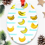 Bananas Oval Ornament (Two Sides) Front