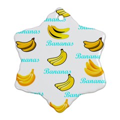 Bananas Ornament (snowflake)