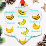 Bananas Ornament (Snowflake) Front