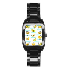 Bananas Stainless Steel Barrel Watch by cypryanus