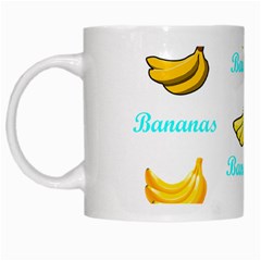 Bananas White Mugs by cypryanus