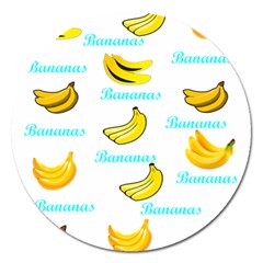 Bananas Magnet 5  (round) by cypryanus