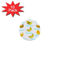 Bananas 1  Mini Buttons (10 Pack) 