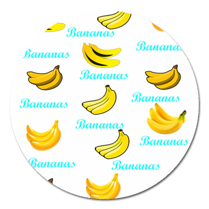 Bananas Magnet 5  (Round)