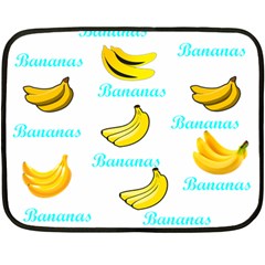 Bananas Double Sided Fleece Blanket (mini)  by cypryanus