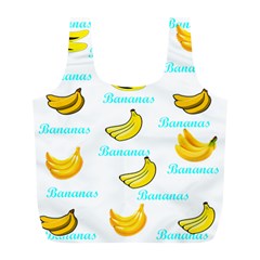 Bananas Full Print Recycle Bags (l)  by cypryanus