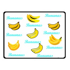 Bananas Double Sided Fleece Blanket (small)  by cypryanus