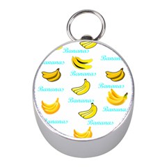 Bananas Mini Silver Compasses by cypryanus