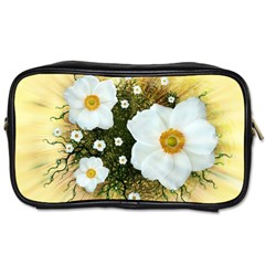 Summer Anemone Sylvestris Toiletries Bags 2-side by Nexatart