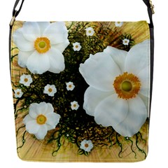 Summer Anemone Sylvestris Flap Messenger Bag (s) by Nexatart