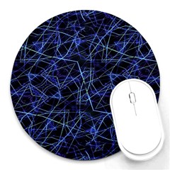 Galaxy Linear Pattern Round Mousepads by dflcprints