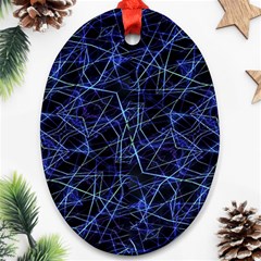 Galaxy Linear Pattern Ornament (oval) by dflcprints