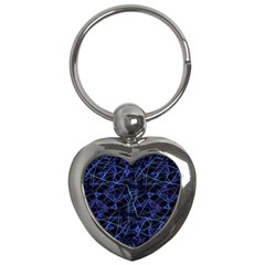 Galaxy Linear Pattern Key Chains (heart)  by dflcprints